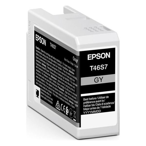 Epson T46S7 grå bläckpatron (orginal) C13T46S700 083502 - 1