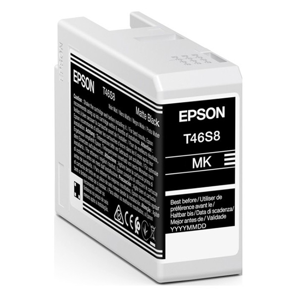 Epson T46S8 mattsvart bläckpatron (original) C13T46S800 083488 - 1