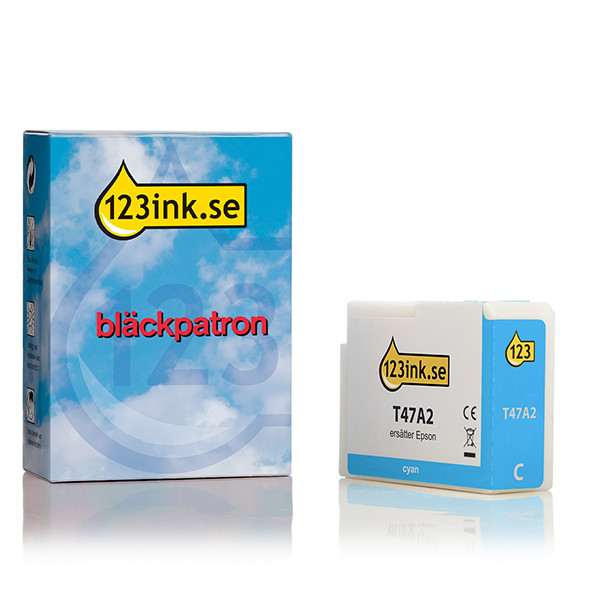 Epson T47A2 cyan bläckpatron (varumärket 123ink) C13T47A200C 083513 - 1