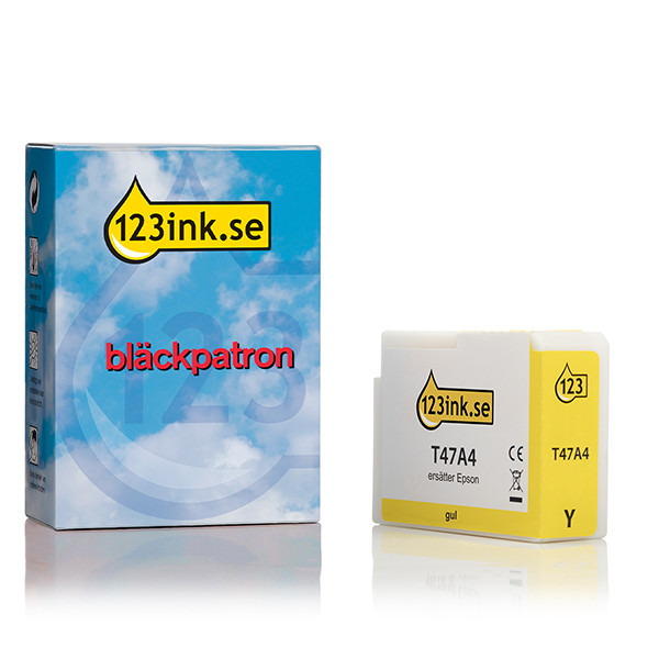 Epson T47A4 gul bläckpatron (varumärket 123ink) C13T47A400C 083517 - 1