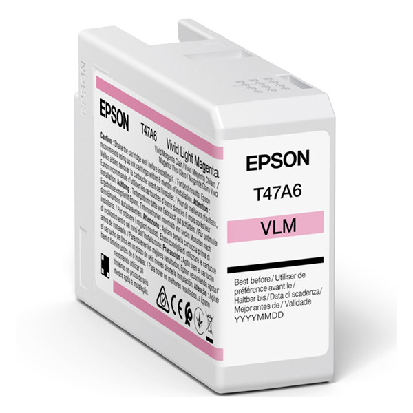 Epson T47A6 ljusmagenta bläckpatron (original) C13T47A600 083520 - 1