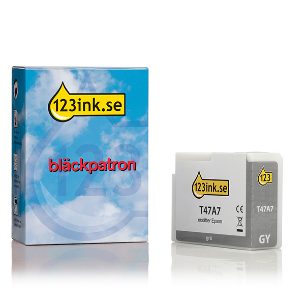 Epson T47A7 grå bläckpatron (varumärket 123ink) C13T47A700C 083523 - 1