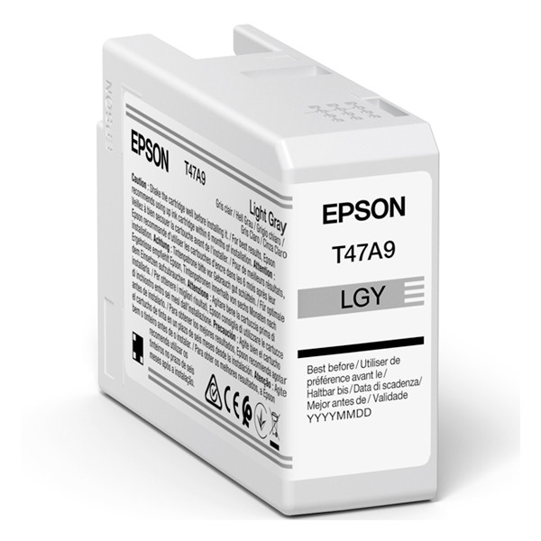 Epson T47A9 ljusgrå bläckpatron (original) C13T47A900 083524 - 1