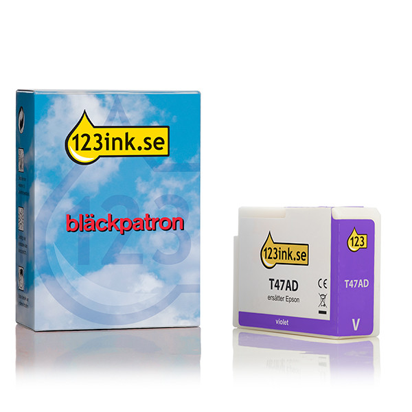 Epson T47AD lila bläckpatron (varumärket 123ink) C13T47AD00C 083527 - 1