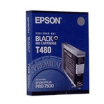 Epson T480 svart bläckpatron (original) C13T480011 025300 - 1