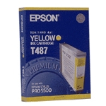 Epson T487 gul bläckpatron (original) C13T487011 025430