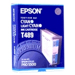 Epson T489 ljuscyan/cyan bläckpatron (original) C13T489011 025450