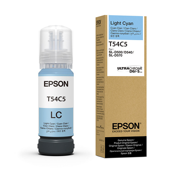 Epson T54C ljus cyan bläckpatron (original) C13T54C520 083672 - 1