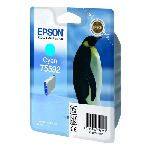 Epson T5592 cyan bläckpatron (original) C13T55924010 022925 - 1