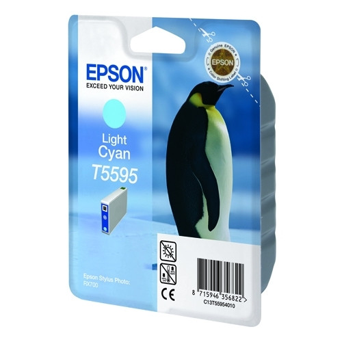 Epson T5595 ljus cyan bläckpatron (original) C13T55954010 022940 - 1