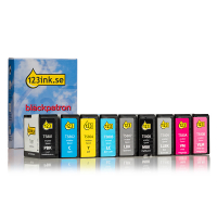 Epson T5801-T580B bläckpatron 9-pack (varumärket 123ink) C13T580100C C13T580200C C13T580400C C13T580500C C13T580700C 127064