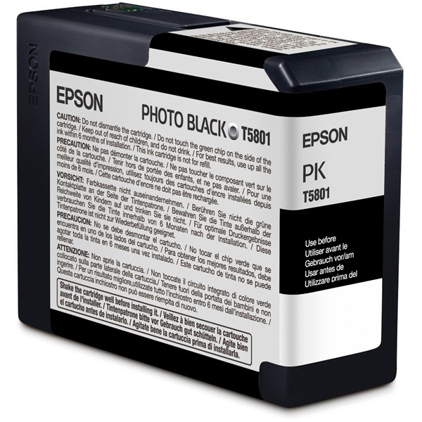 Epson T5801 fotosvart bläckpatron (original) 025900 - 1