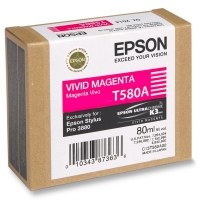 Epson T580A vivid magenta bläckpatron (original) C13T580A00 025912