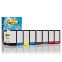 Epson T6021/2/4/5/7/9/B/C bläckpatron 8-pack (varumärket 123ink) C13T602100C C13T602200C C13T602400C C13T602500C C13T602700C 130114