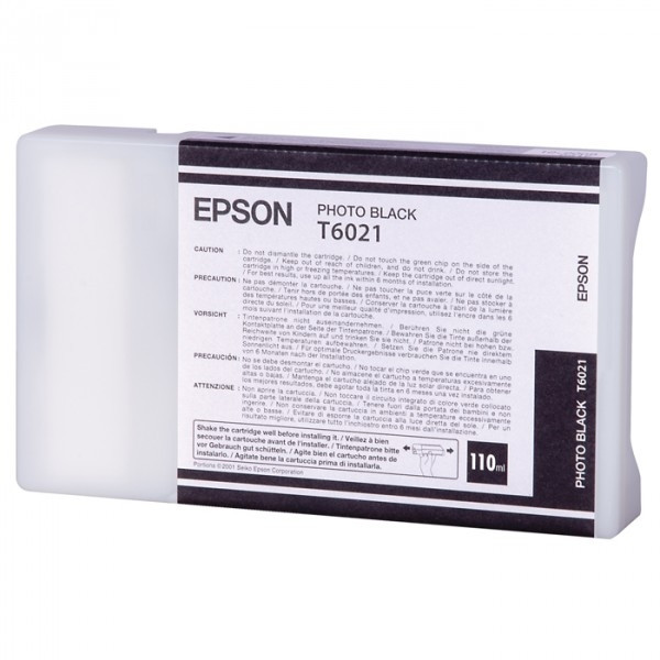 Epson T6021 fotosvart bläckpatron (original) C13T602100 026018 - 1
