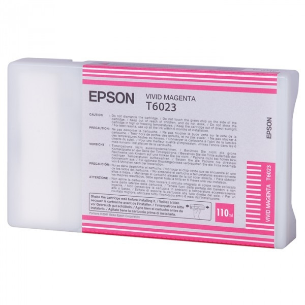 Epson T6023 vivid magenta bläckpatron (original) C13T602300 026022 - 1