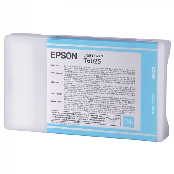 Epson T6025 ljus cyan bläckpatron (original) C13T602500 026026 - 1