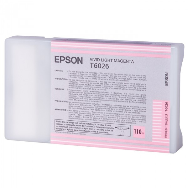 Epson T6026 vivid ljus magenta bläckpatron (original) C13T602600 026028 - 1