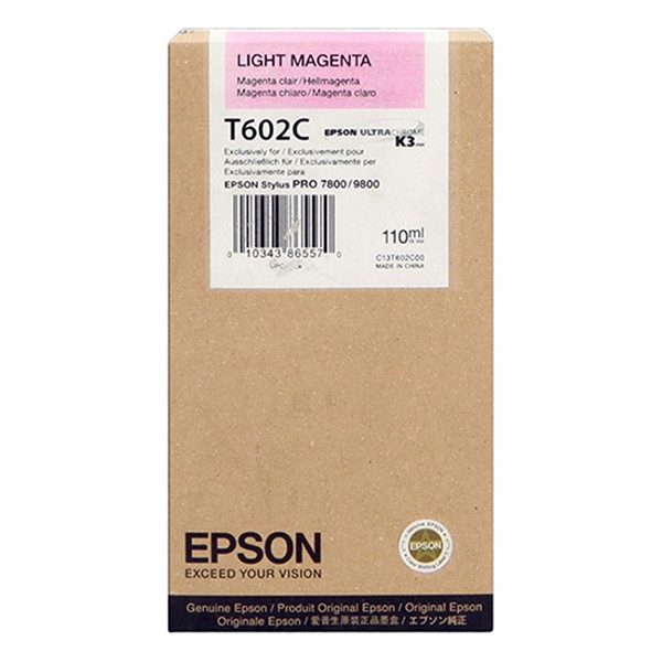 Epson T602C ljus magenta bläckpatron (original) C13T602C00 026116 - 1