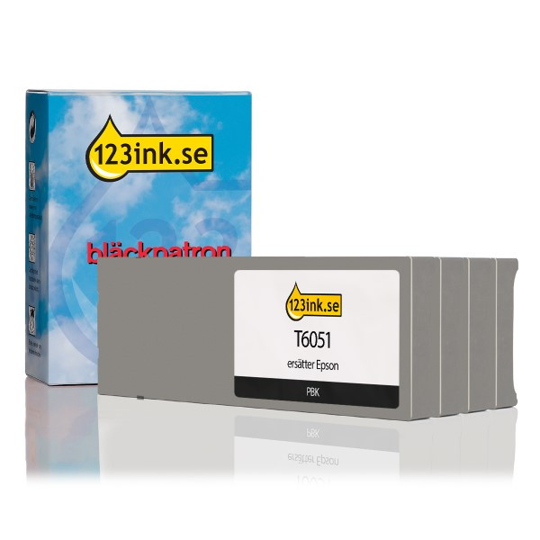 Epson T6051/2/3/4 bläckpatron 4-pack (varumärket 123ink)  110837 - 1