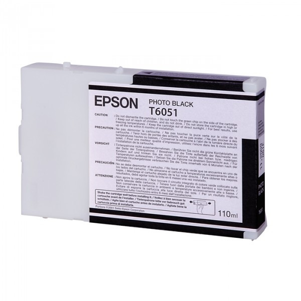 Epson T6051 fotosvart bläckpatron (original) C13T605100 026050 - 1