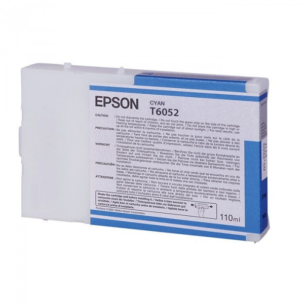 Epson T6052 cyan bläckpatron (original) C13T605200 026052 - 1