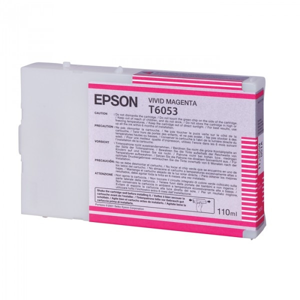 Epson T6053 vivid magenta bläckpatron (original) C13T605300 026054 - 1