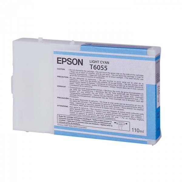 Epson T6055 ljus cyan bläckpatron (original) C13T605500 026058 - 1