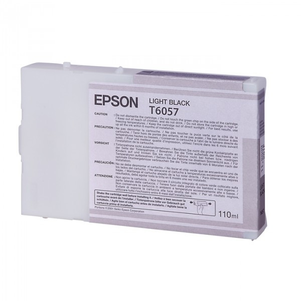 Epson T6057 ljus svart bläckpatron (original) C13T605700 026062 - 1