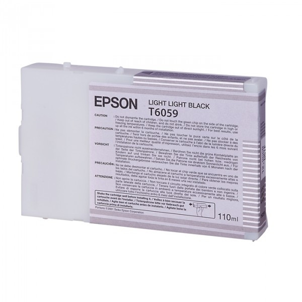 Epson T6059 ljus ljus svart bläckpatron (original) C13T605900 026064 - 1