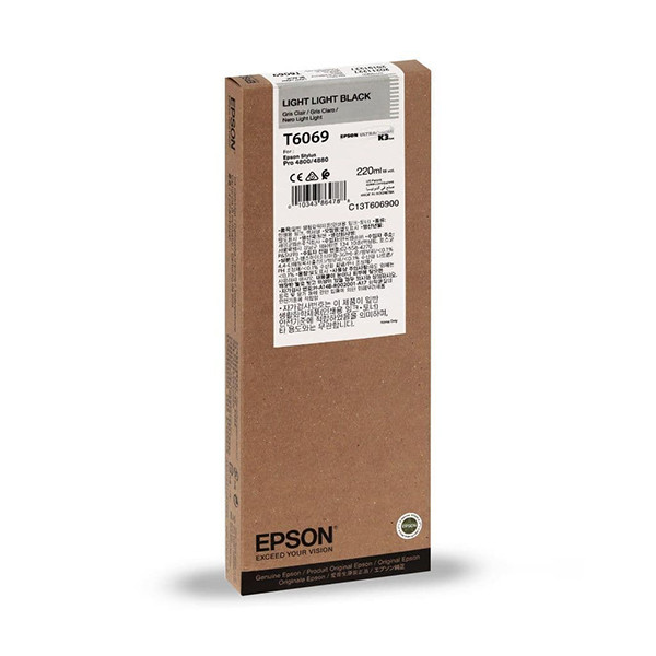 Epson T6069 ljus ljus svart bläckpatron hög kapacitet (original) C13T606900 026080 - 1