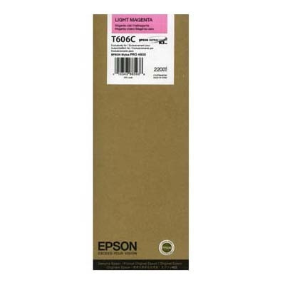 Epson T606C ljus magenta bläckpatron hög kapacitet (original) C13T606C00 026130 - 1