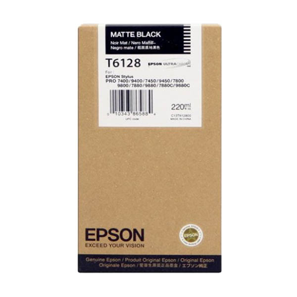 Epson T6128 mattsvart bläckpatron hög kapacitet (original) 026096 - 1