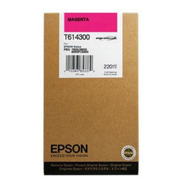 Epson T6143 magenta bläckpatron hög kapacitet (original) C13T614300 026108 - 1