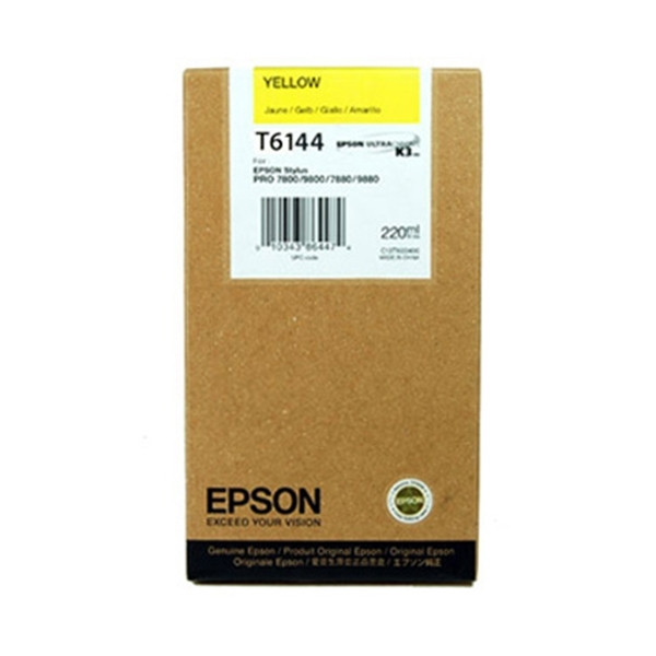 Epson T6144 gul bläckpatron hög kapacitet (original) C13T614400 026110 - 1