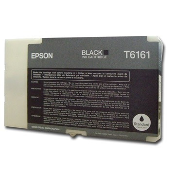 Epson T6161 svart bläckpatron (original) C13T616100 026166 - 1
