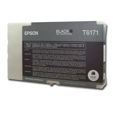 Epson T6171 svart bläckpatron hög kapacitet (original) C13T617100 026174 - 1