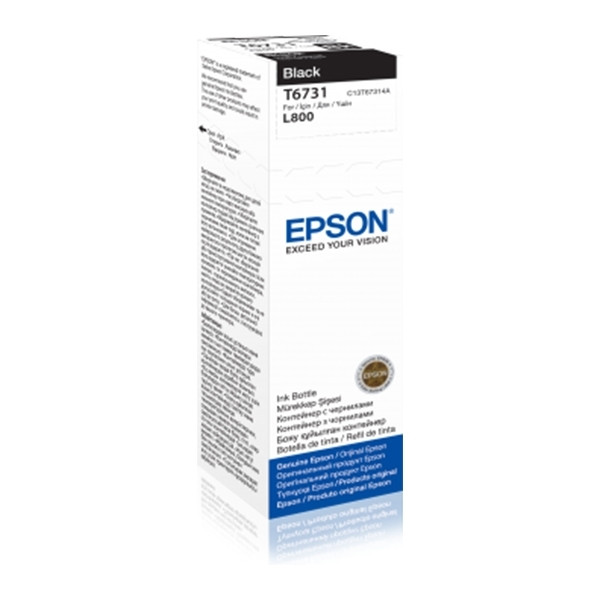 Epson T6731 svart bläckrefill (original) C13T67314A 026816 - 1