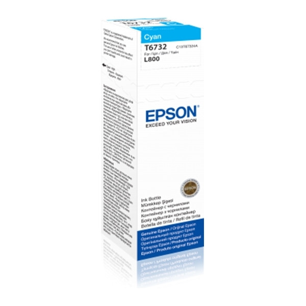 Epson T6732 cyan bläckrefill (original) C13T67324A 026818 - 1