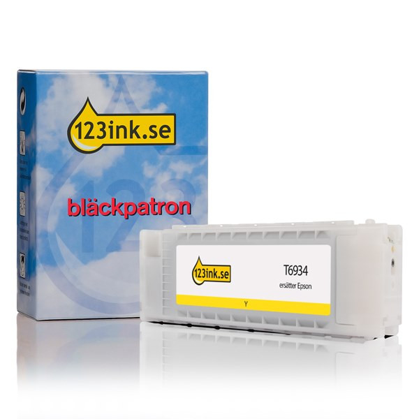 Epson T6934 gul bläckpatron hög kapacitet (varumärket 123ink) C13T693400C 026559 - 1