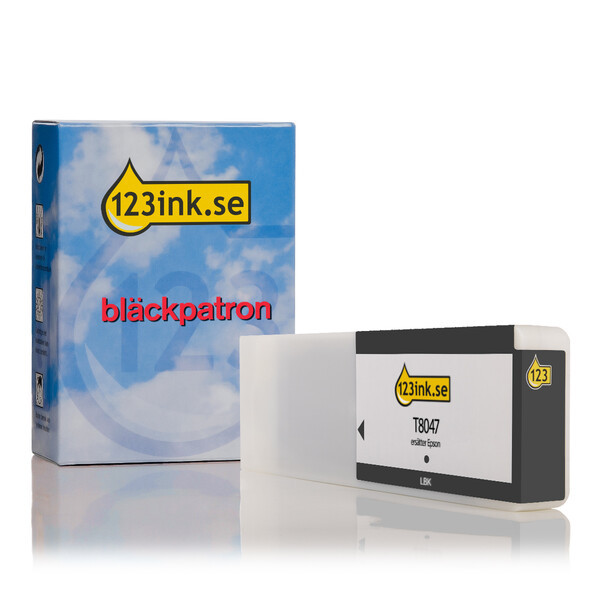 Epson T8047 ljus svart bläckpatron (varumärket 123ink) C13T804700C 026887 - 1