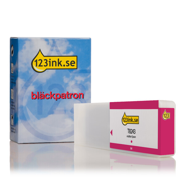 Epson T8243 magenta bläckpatron (varumärket 123ink) C13T824300C 026897 - 1