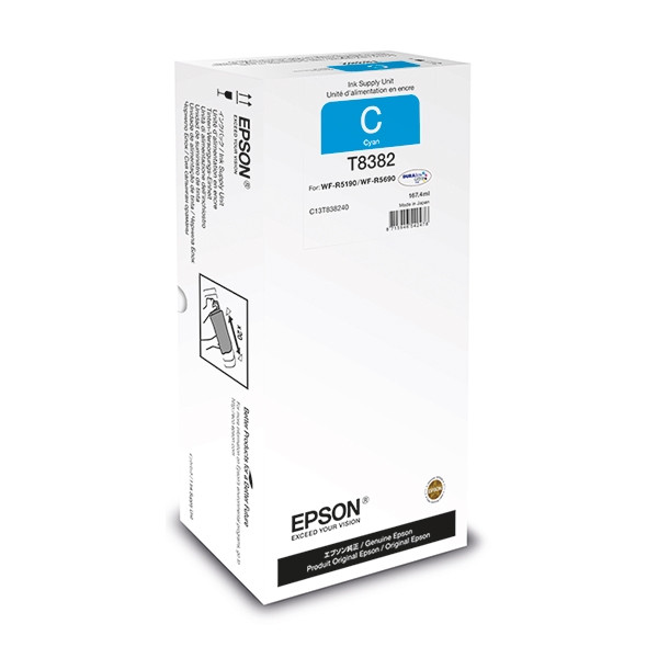 Epson T8382 cyan bläckpatron hög kapacitet (original) C13T838240 027082 - 1