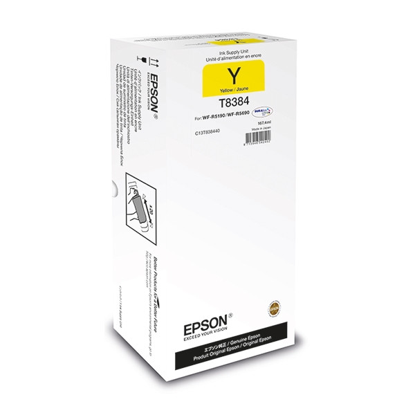 Epson T8384 gul bläckpatron hög kapacitet (original) C13T838440 027086 - 1