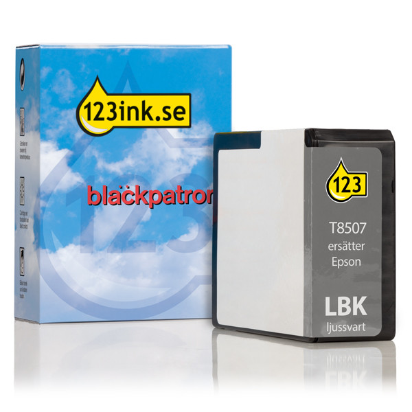 Epson T8507 ljus svart bläckpatron (varumärket 123ink) C13T850700C 026787 - 1