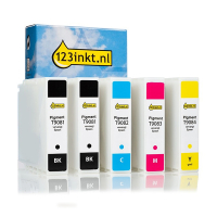 Epson T908 BK/C/M/Y bläckpatron 5-pack (varumärket 123ink) 160846