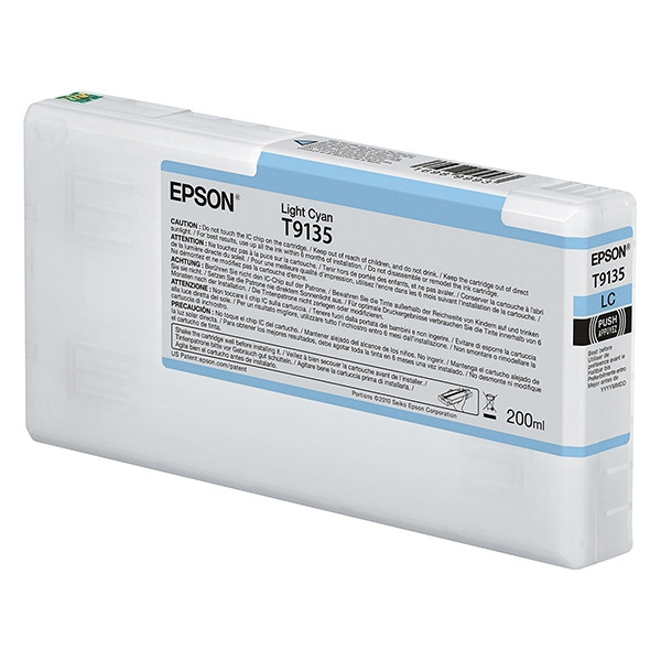 Epson T9135 ljus cyan bläckpatron (original) C13T913500 026994 - 1