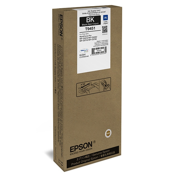Epson T9451 svart bläckpatron hög kapacitet (original) C13T945140 025960 - 1