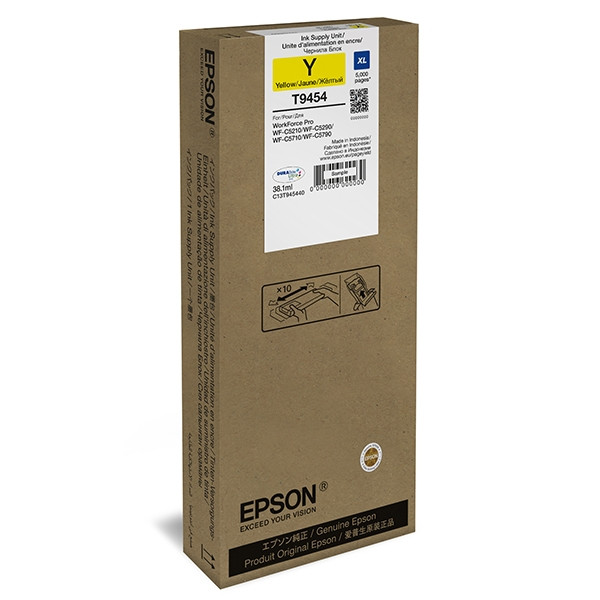 Epson T9454 gul bläckpatron hög kapacitet (original) C13T945440 025966 - 1
