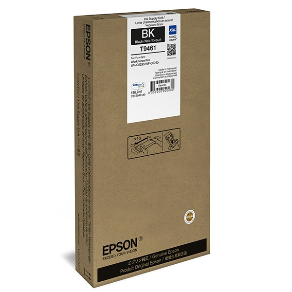Epson T9461 svart bläckpatron extra hög kapacitet (original) C13T946140 025968 - 1